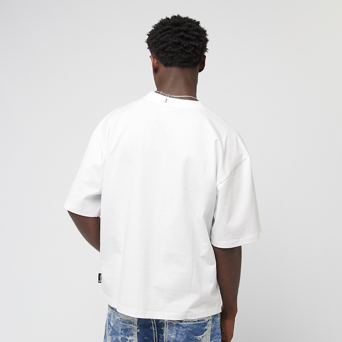 Karl Kani Woven Signature Chrome Logo Crop Tee branco 45135 2