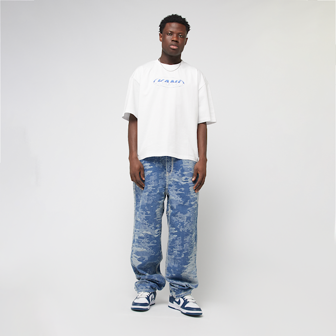 Karl Kani Woven Signature Chrome Logo Crop Tee blanc 45135 4