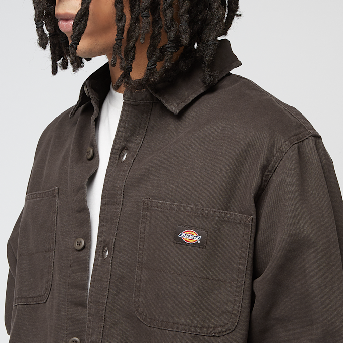 Dickies Duck Canvas Long Sleeve Shirt bruin 44474 3