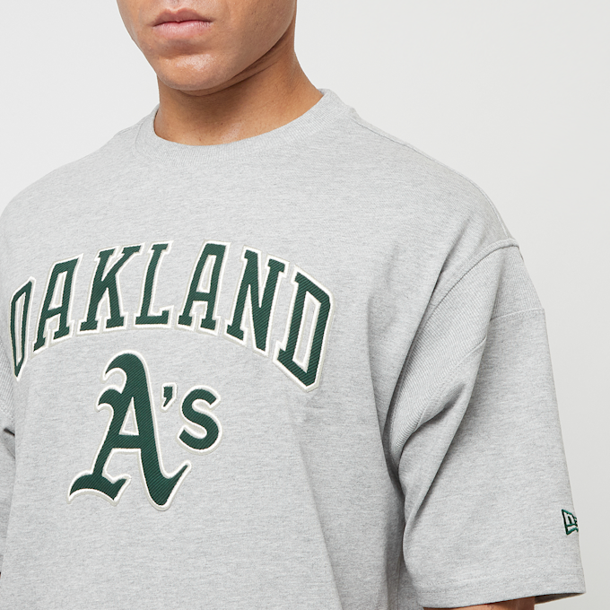 New Era MLB Oakland Athletics Rib Infill Oversized Tee siva 45032 3