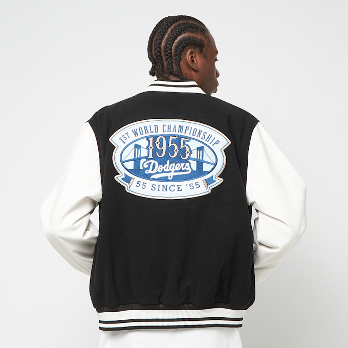 New Era LA Dodgers MLB Patch Varsity Jacket nero 45609 2