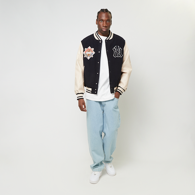 New Era New York Yankees MLB Patch Navy Varsity Jacket blu 45610 6