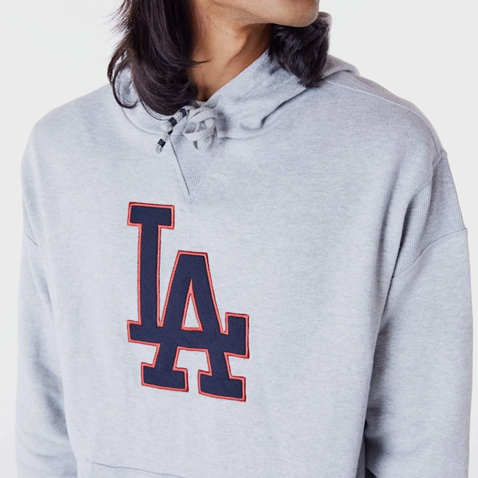 New Era MLB RIB INFILL OS HOODIE los angeles dodgers hgrnvy szary 44402 3