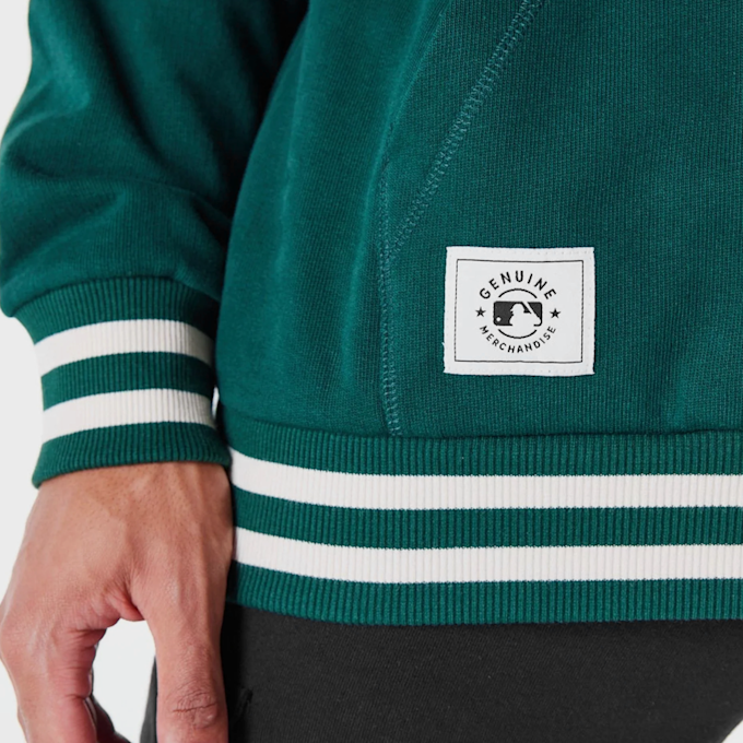 New Era MLB RIB INFILL OS HOODIE oakland athletics dkgltc verde 44404 4