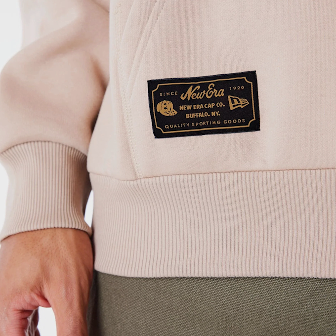 New Era Lifestyle Quarter Zip Sweater beż 44497 4