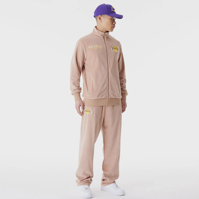 New Era LA Lakers NBA Lifestyle Velours Trackpants bege 44372 5