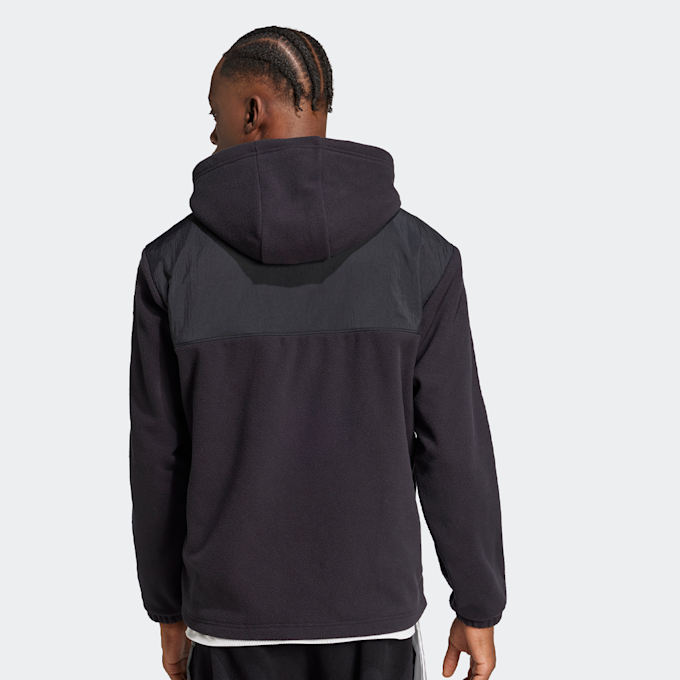 adidas Originals Adicolor 3-Stripes Teddy Fleece Hoodie-Jacket noir 40139 2