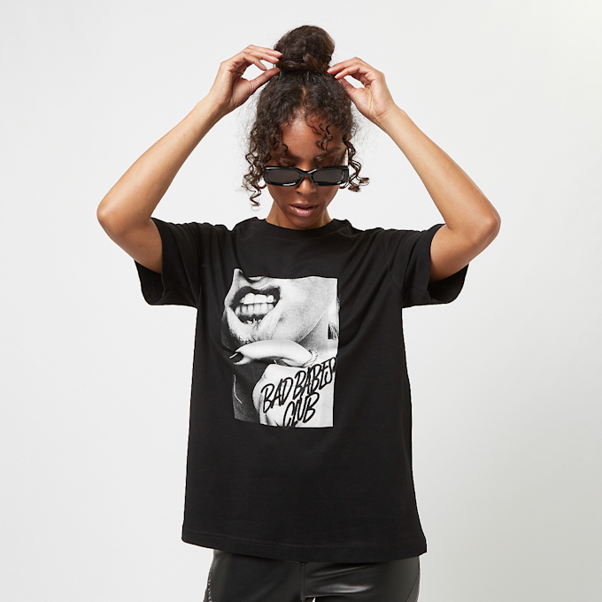 Miss Tee Lip Tattoo Tee zwart 40183 1