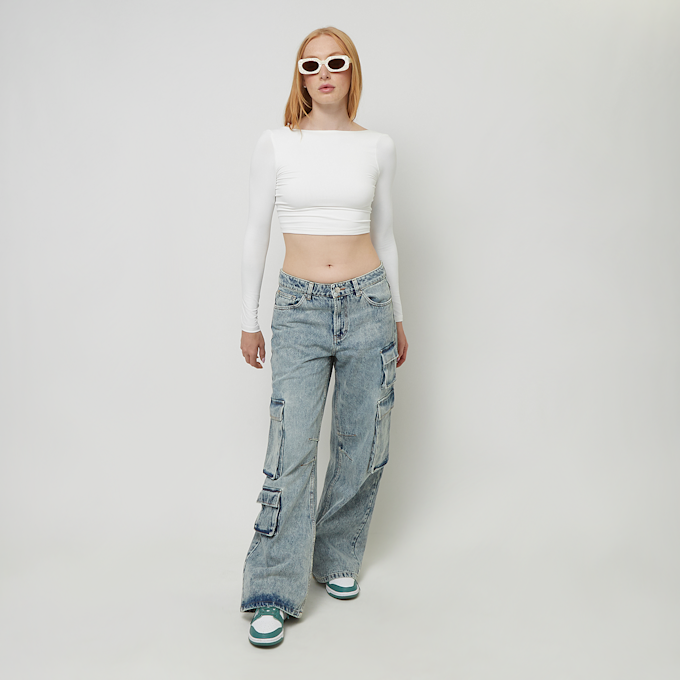 Decibel Backless Cropped Longsleeve weiß 45929 3