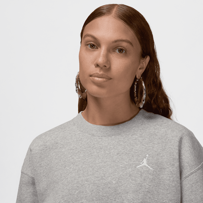 Jordan Brooklyn Fleece Crew cinzento 45670 3