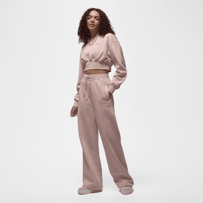 Jordan Flight Fleece Kurz-Sweatshirt rosa 45672 5