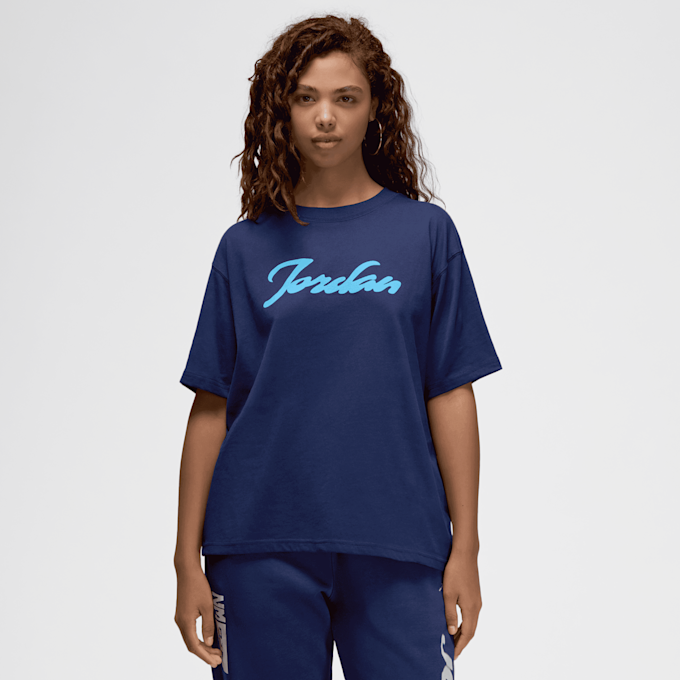 Jordan Flocked Holiday T-Shirt bleu 45677 1