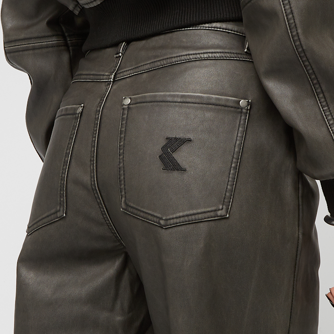 Karl Kani Signature Pu Wide Leg Pants grijs 41346 4