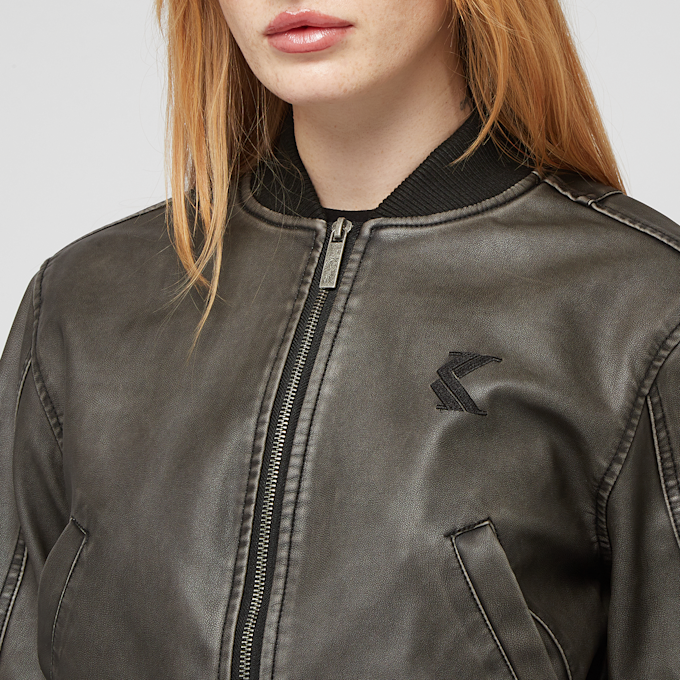 Karl Kani Signature Pu Bomber Jacket preto 41352 3