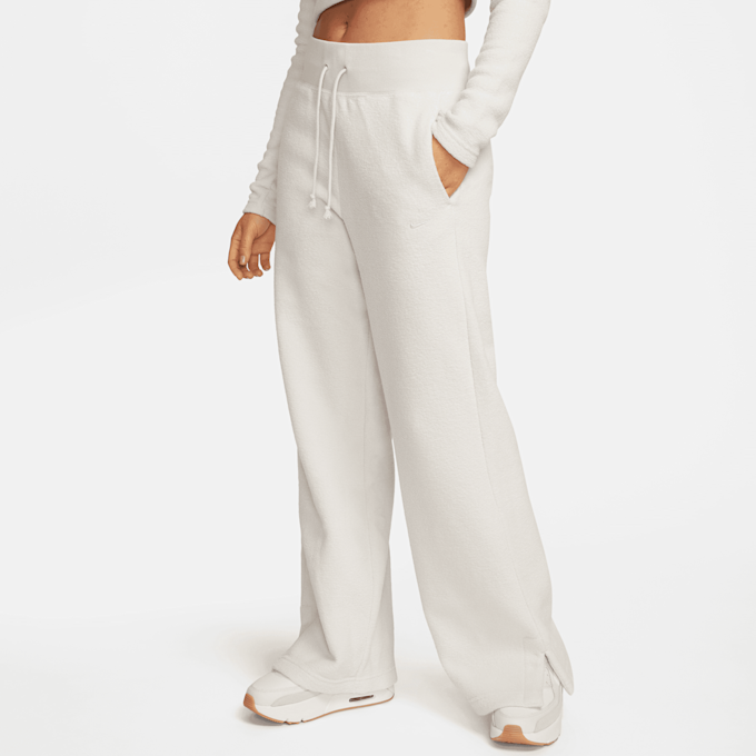 Nike Sportswear Phoenix Plush High-Rise Wide Pants bege 44889 1