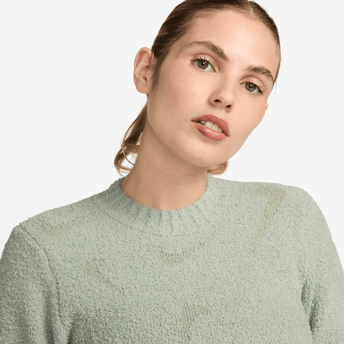 Nike   Sportswear Phoenix Bouclé Long Sleeve Top zielony 40422 3