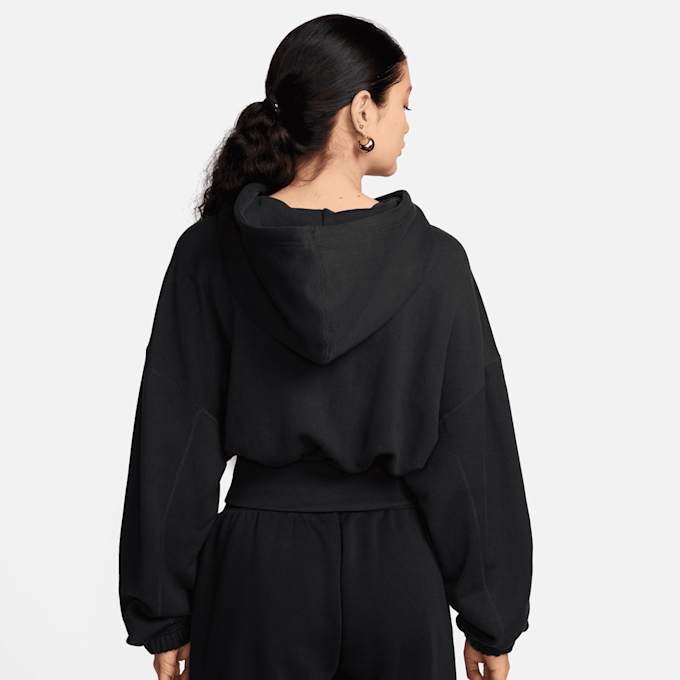 Nike Sportswear Oversized Fleece Crop Hoodie Dance nero 41644 2