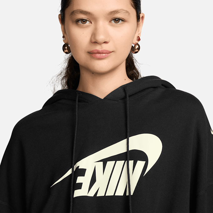 Nike Sportswear Oversized Fleece Crop Hoodie Dance zwart 41644 3