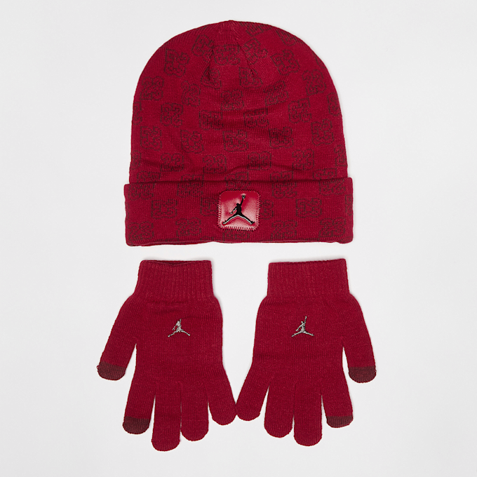 Nike JAN MONOGRAM BEANIE SET black crvena 45826 1