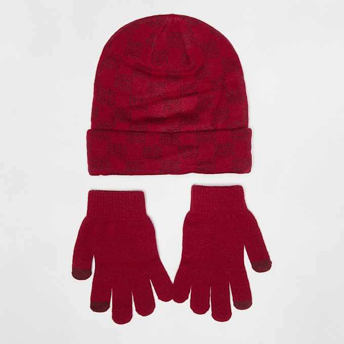 Nike JAN MONOGRAM BEANIE SET black rojo 45826 2