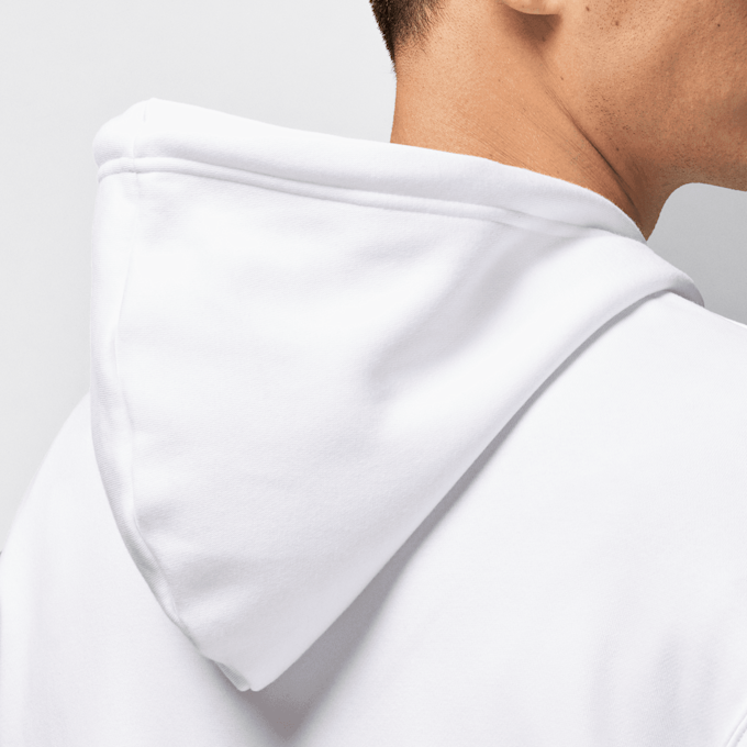 Jordan Essential Fleece Baseline Hoodie weiß 40346 5