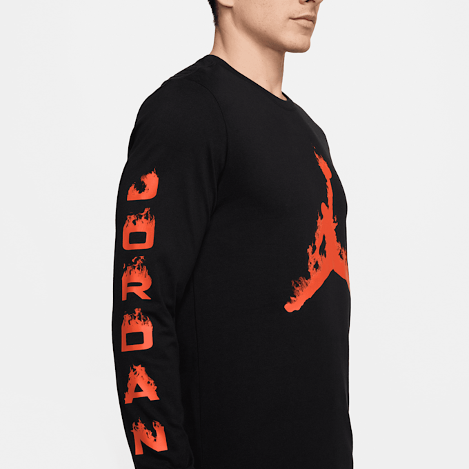 Jordan Flame Longsleeve Crew czarny 40207 3