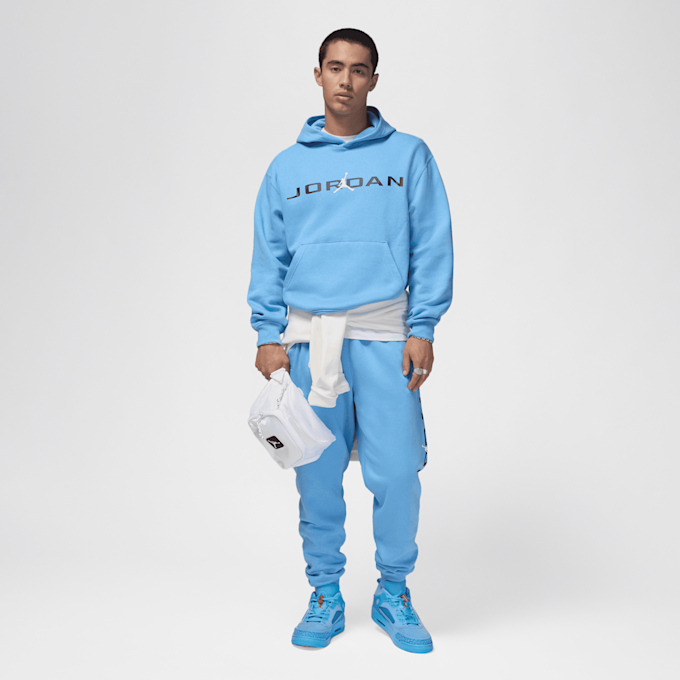 Jordan Felpa con cappuccio Essentials Fleece blu 40320 5