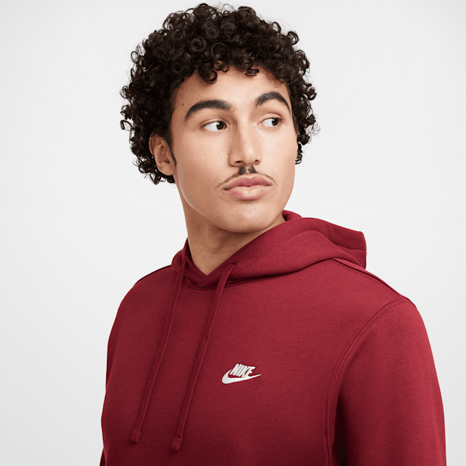 Nike   Sportswear Club Fleece Hoodie rojo 40334 3