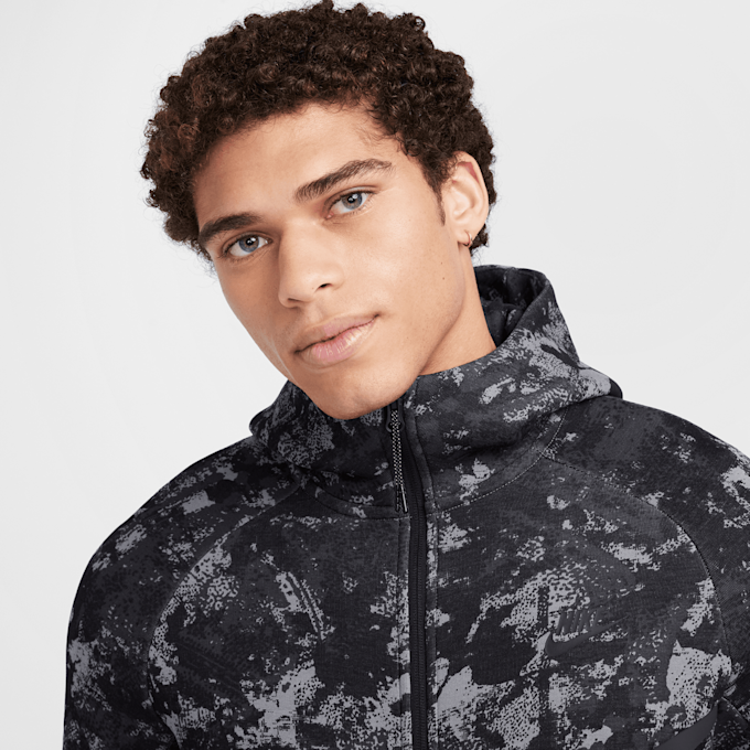 Nike   Tech Fleece Woven Windrunner Full Zip Jacket crna 40327 3