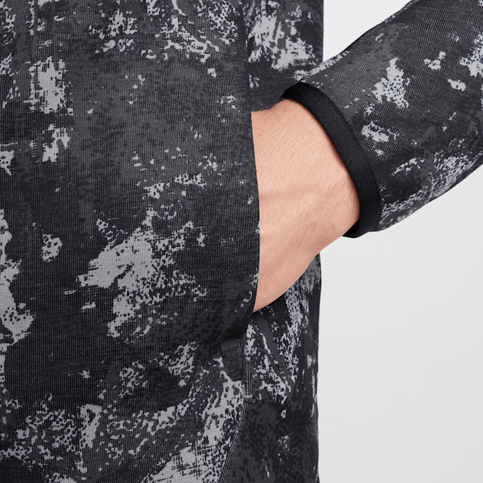 Nike   Tech Fleece Woven Windrunner Full Zip Jacket crna 40327 6