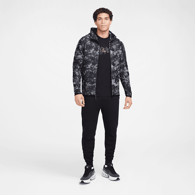 Nike   Tech Fleece Woven Windrunner Full Zip Jacket crna 40327 7