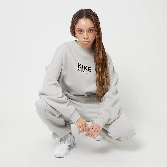 Nike Wmns Sportswear Fleece Oversized Crew cinzento 45674 5