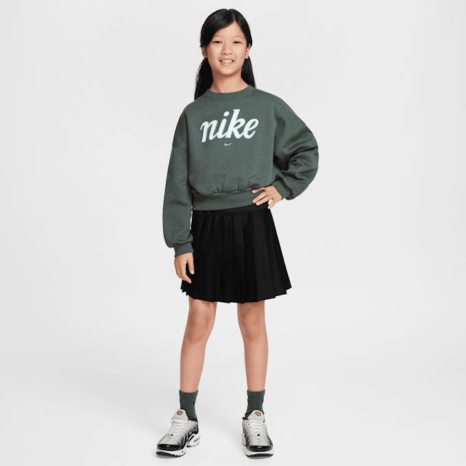 Nike   Sportswear Club Fleece Boxy Crew Graphics Star grün 45431 5