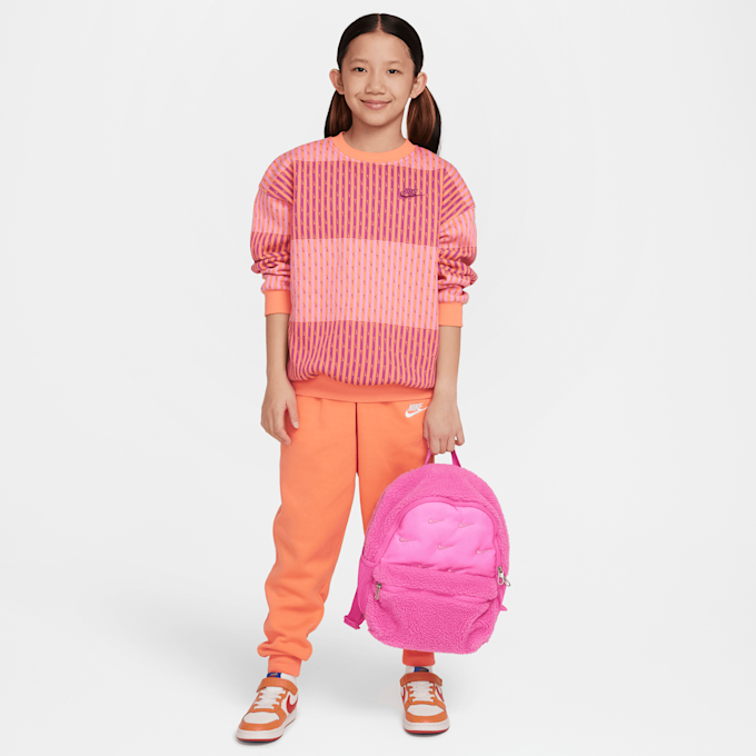 Nike Sportswear Club Fleece Oversized Crew All Over Print rosa 45698 5