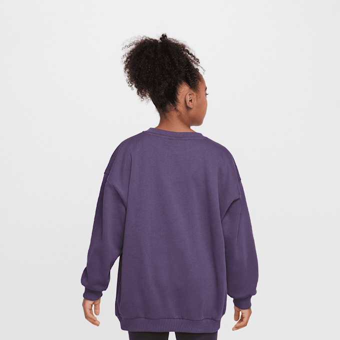 Nike   Sportswear Club Fleece Oversized Crewneck violeta 42835 2