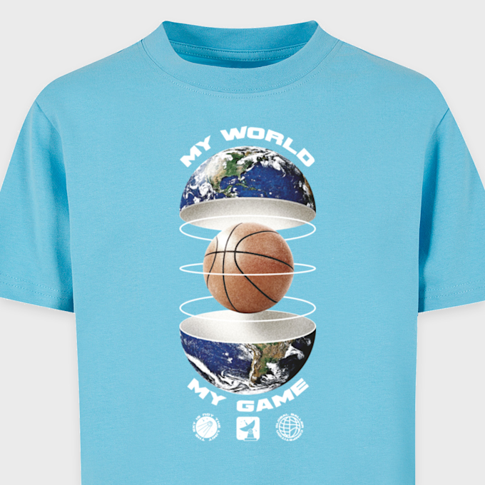 Mister Tee - Kids Ballin World Tee blauw 41774 3