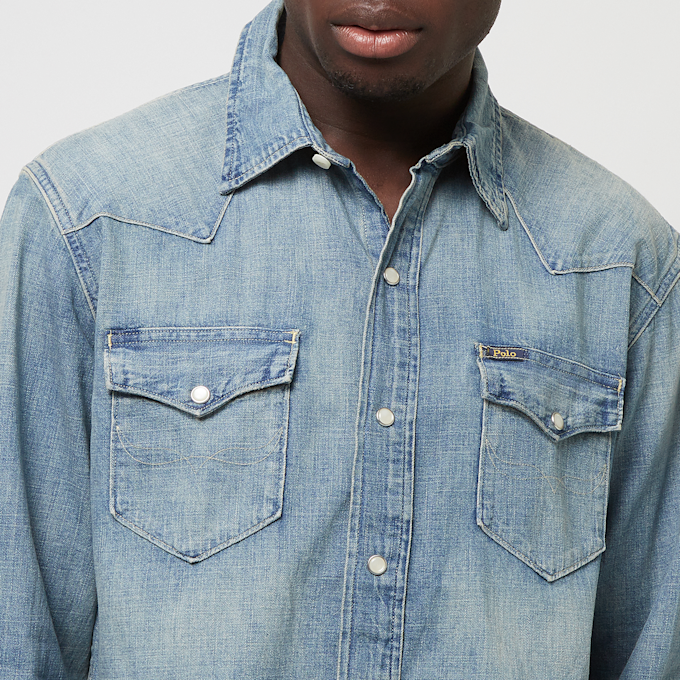 Polo Ralph Lauren Icon Long Sleeve-Sport Shirt bleu 44478 3