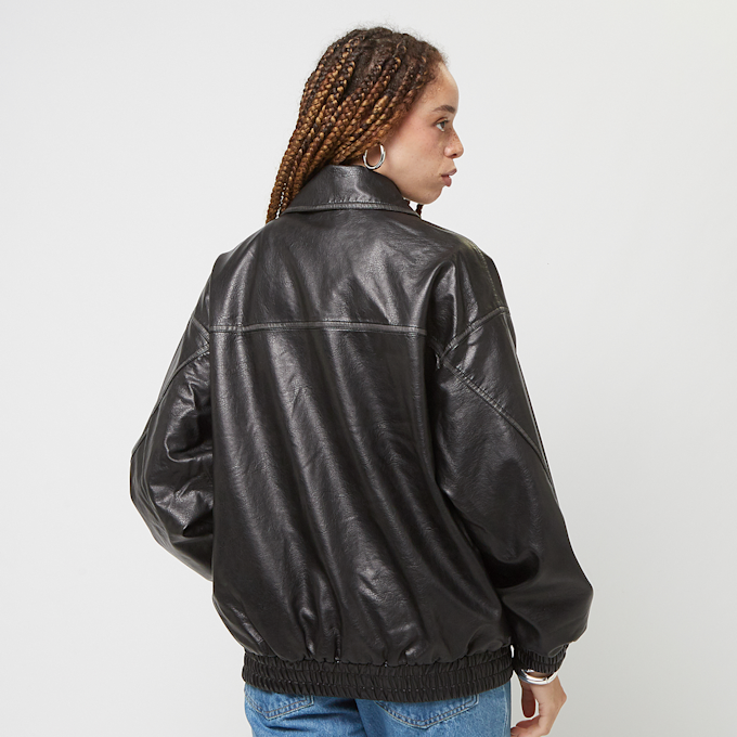 Decibel Oversize PU Jacket used black preto 47031 2