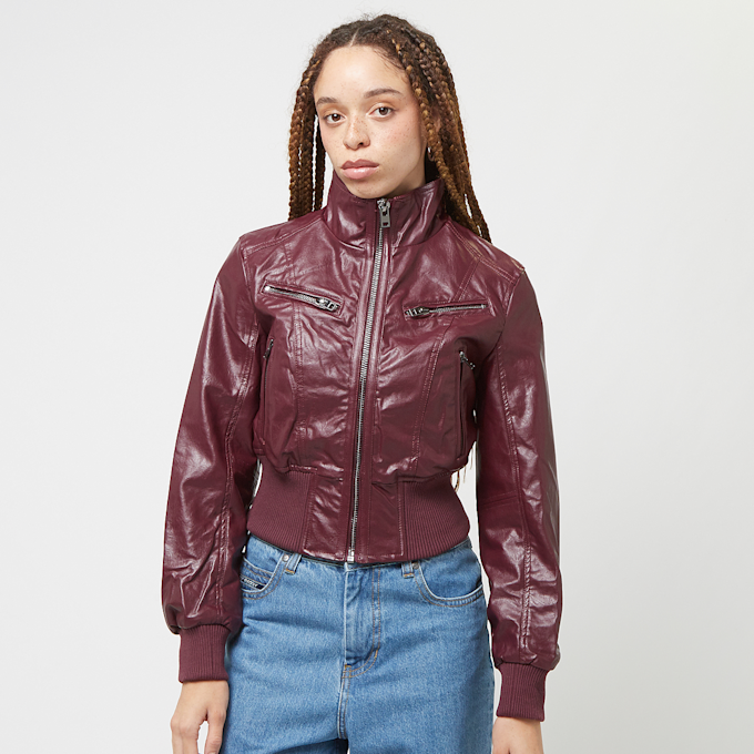 Decibel PU Jacket burgundy czerwony 47028 1