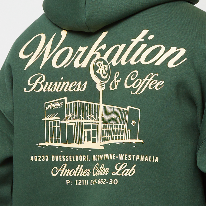 Another Cotton Lab Workation Oversize Hoodie Bottle Green verde 40219 4