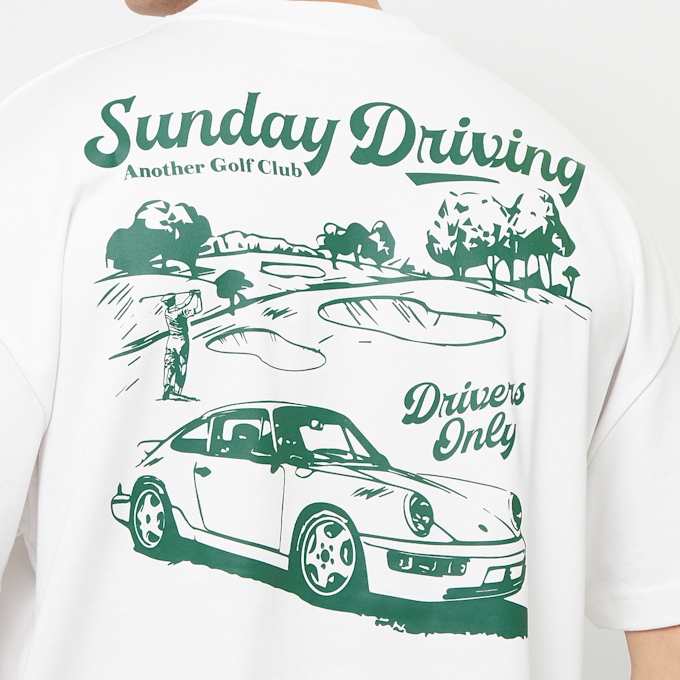 Another Cotton Lab Sunday Driving Oversize T-Shirt biały 40221 4