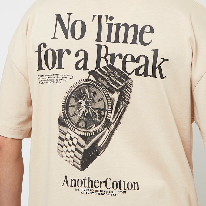 Another Cotton Lab No Time For A Break Oversize T-Shirt beige 40223 4