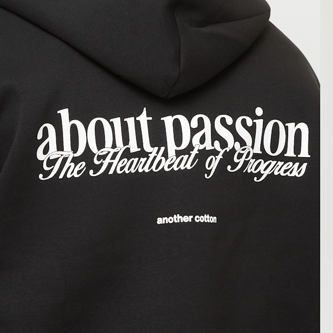 Another Cotton Lab About Passion Oversize Zip Hoodie negro 40225 4