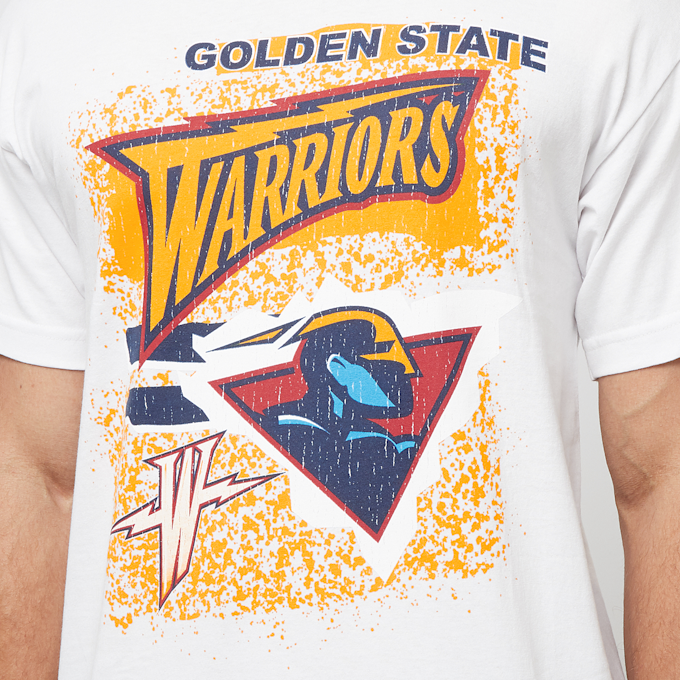 Mitchell & Ness NBA Destination Leisure Shortsleeve Graphic Tee Golden Warriors biały 40239 3
