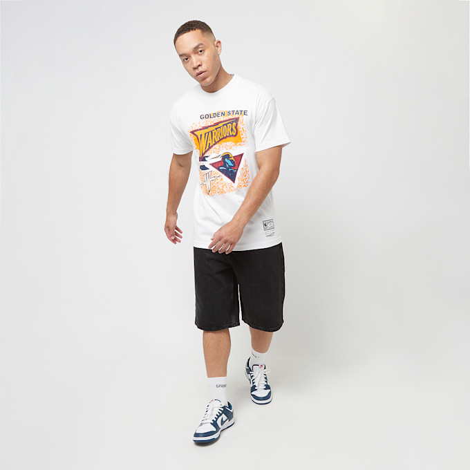 Mitchell & Ness NBA Destination Leisure Shortsleeve Graphic Tee Golden Warriors biały 40239 5