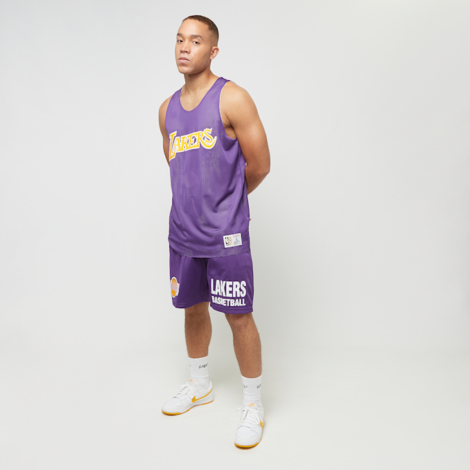 Mitchell & Ness NBA Gameday Mesh 7" Shorts Vintage Logo La Lakers lila 40240 6