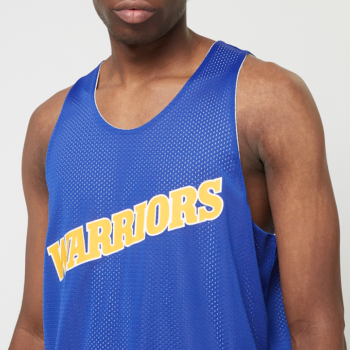 Mitchell & Ness NBA Reversible Mesh Tank Vintage Logo Golden Warriors bleu 40245 4