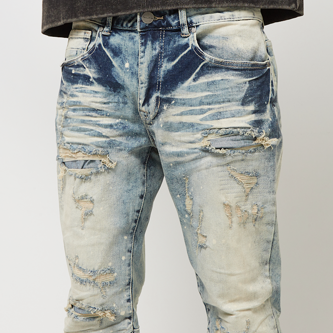 Smoke Rise Heavy Vintage Washed Jeans blu 40417 3