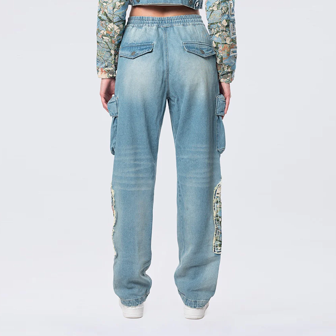 Smoke Rise Straight Tapestry Jeans niebieski 40362 3