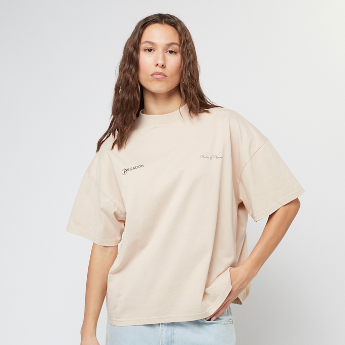 Pegador Fia Heavy Oversized Tee beige 40377 2